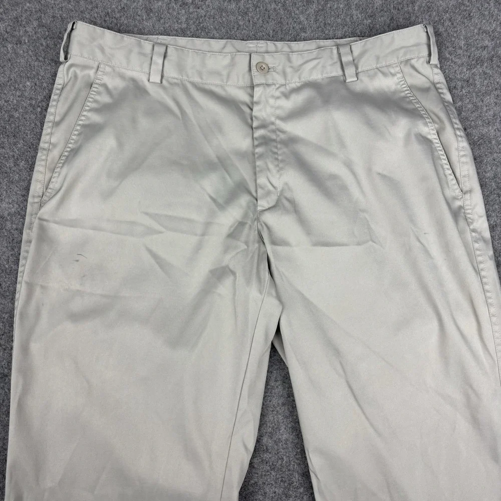 Nike Dri-Fit Golf Pants Mens 36x32 Beige Khaki Performance Stretch Casual‎ Light